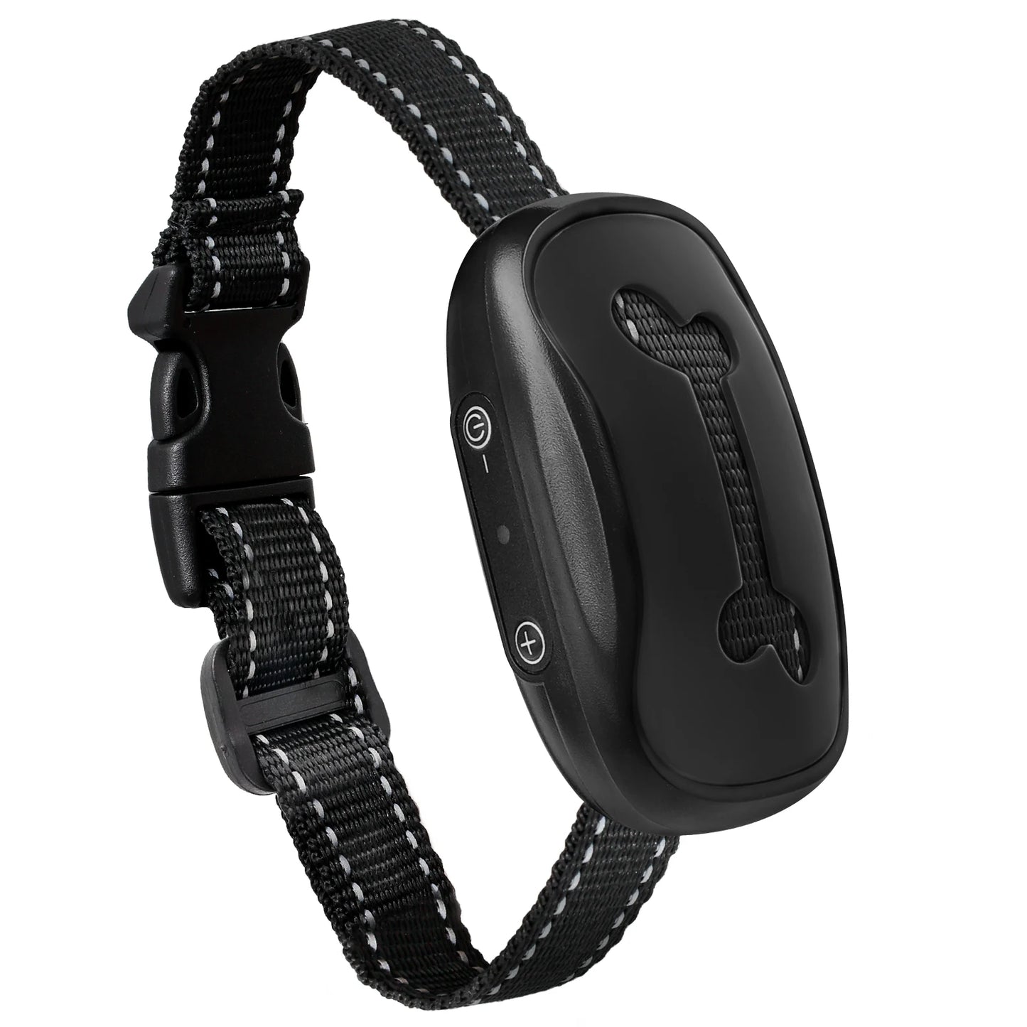 "Rechargeable Ultrasonic Anti-Bark Training Collar for Dogs with Vibration Control"