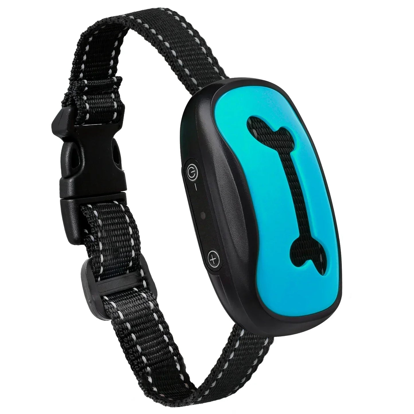 "Rechargeable Ultrasonic Anti-Bark Training Collar for Dogs with Vibration Control"
